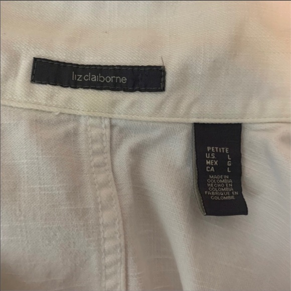 Liz Claiborne white jean jacket - Picture 6 of 8
